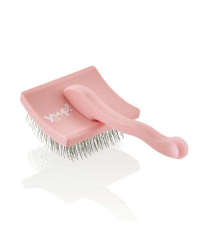 Yuup!® Pinkbrush Professionelle Hunde- und Katzenzupfbürste